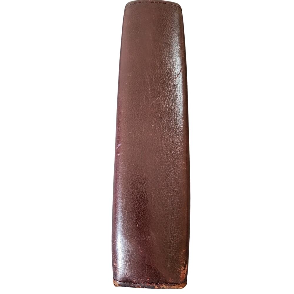Vintage Franklin Day Timer Genuine Leather 7-Ring Classic Planner Zipper Closure - Picture 2 of 10